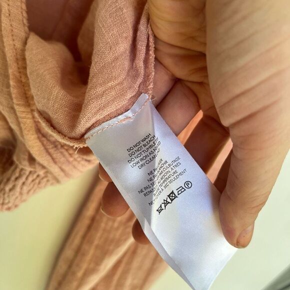 Free People Cherry Blossom Wrap Top Viscose Cotton Blend Boho V-neck - M - Picture 4 of 7